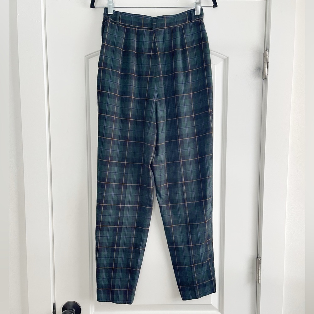 Vintage The Limited Pleated Tartan Trouser - 8